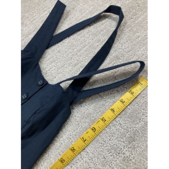 Dress I Love H81 Nautical Navy Blue Strappy Button Front Sundress Size S - Picture 5 of 6